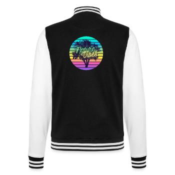 natureVibes - College-Sweatjacke - Schwarz/Weiß - Hinten - Marisol (170cm)