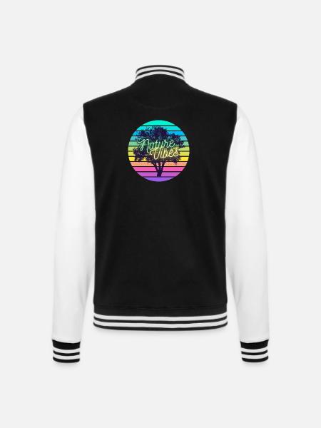 natureVibes - Veste Teddy - noir/blanc