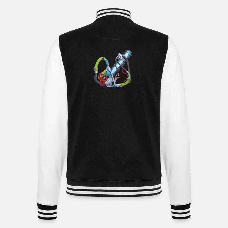 The chainsaw - College Sweat Jacket - black/white