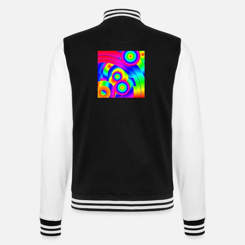 Abstract Comet - College Sweat Jacket - black/white