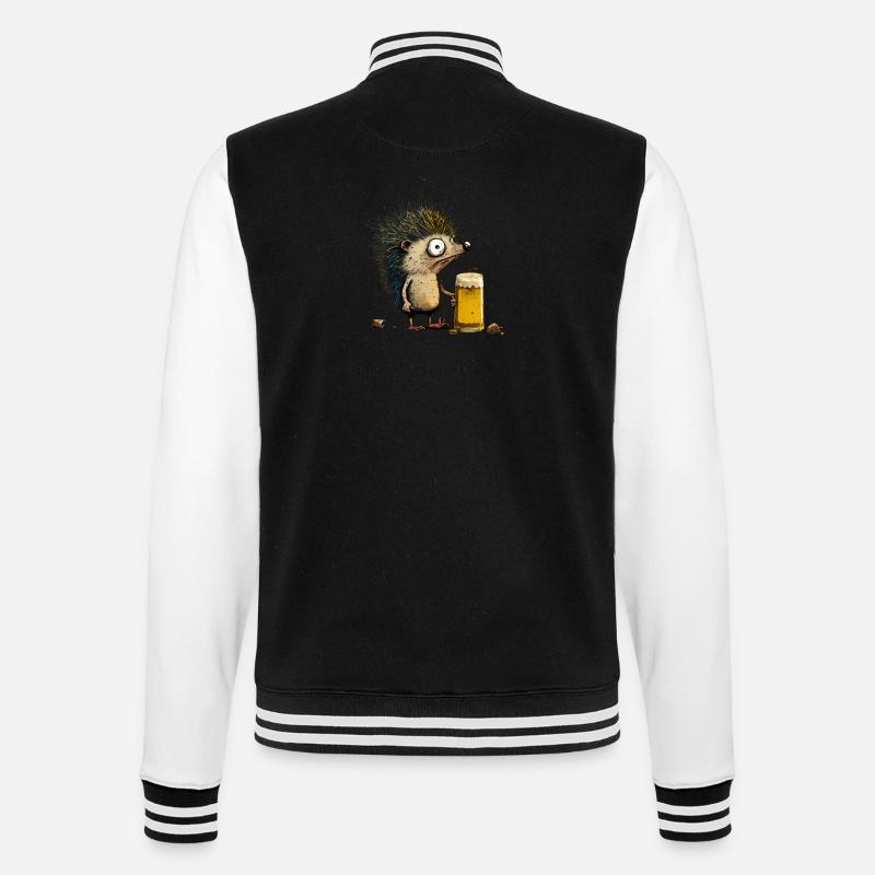Untitled Design 111 - College Sweat Jacket - black/white