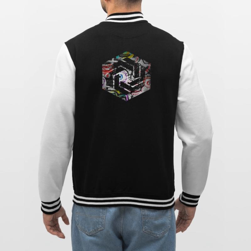 Hexagon-Programmierung Programmierer Codierung geometrisch College-Sweatjacke