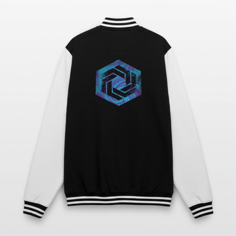 Hexagon-Programmierung Programmierer Codierung geometrisch College-Sweatjacke