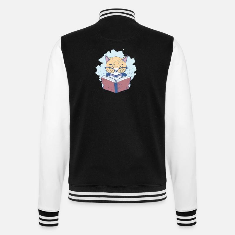 Clever master at work! - College Sweat Jacket - black/white