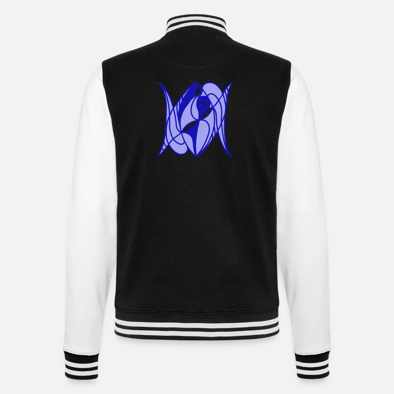 Metamorphose. Evolutionäre Verwandlung - College-Sweatjacke - Schwarz/Weiß