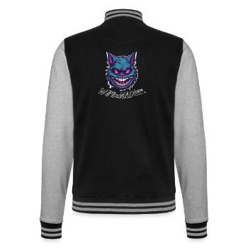 Chat fou du Cheshire - Veste Teddy - noir/gris chiné - Dos - Marisol (170cm)