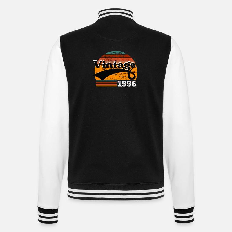 Vintage 1996 - Veste Teddy - noir/blanc