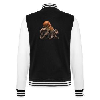 La pieuvre est une créature marine fascinante - Veste Teddy - noir/blanc - Dos - Marisol (170cm)