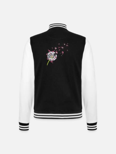 Löwenzahn Flamingo T-Shirt - College-Sweatjacke - Schwarz/Weiß