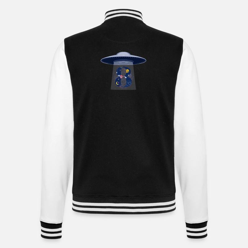 8th Anniversary UFO Attack - College Sweat Jacket - black/white