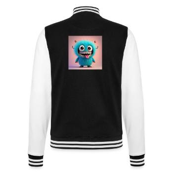 Happy Halloween niedliches Monster gruselig lustig gruselig - College-Sweatjacke - Schwarz/Weiß - Hinten - Marisol (170cm)