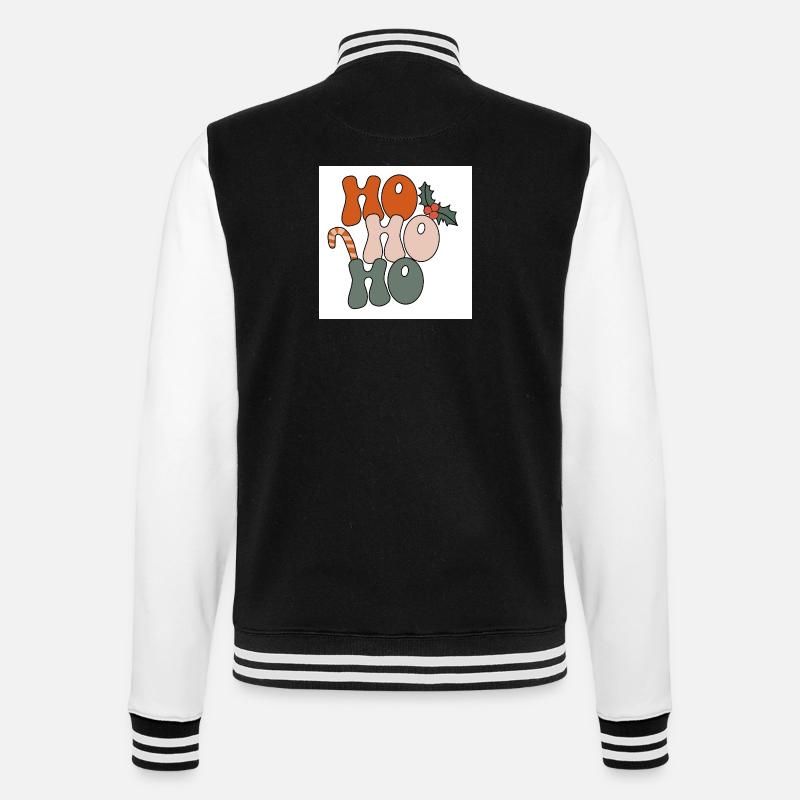 Hoho - College-Sweatjacke - Schwarz/Weiß