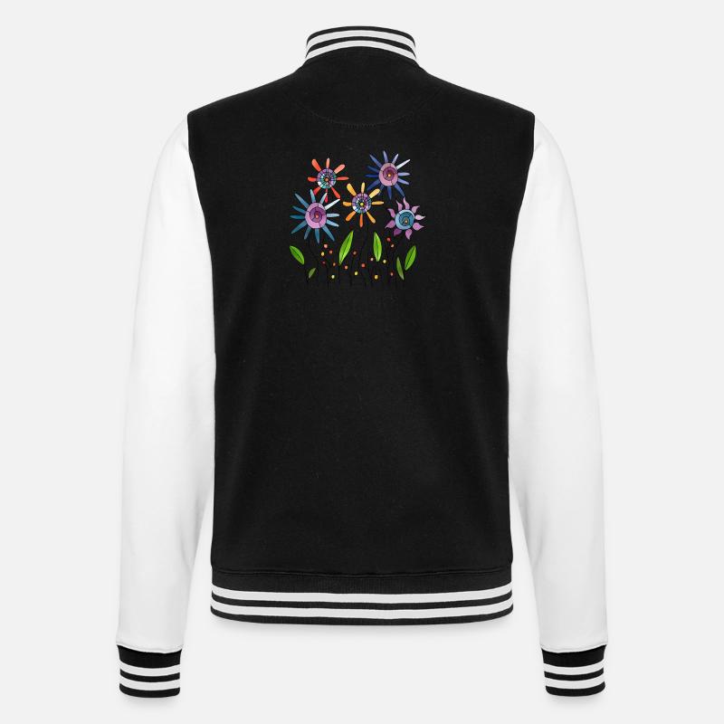 Fleur - Veste Teddy - noir/blanc
