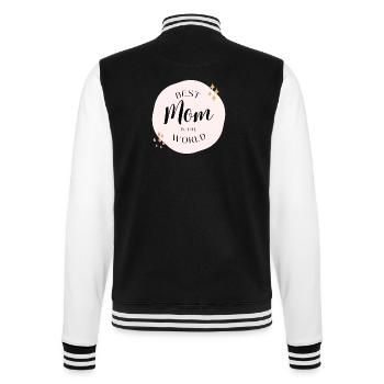 Best mom in the world - College-Sweatjacke - Schwarz/Weiß - Hinten - Marisol (170cm)