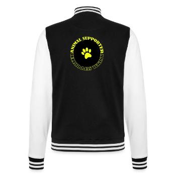 Défenseur des animaux - Veste Teddy - noir/blanc - Dos - Marisol (170cm)