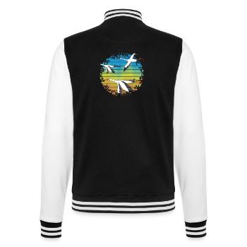 Störche - College-Sweatjacke - Schwarz/Weiß - Hinten - Marisol (170cm)