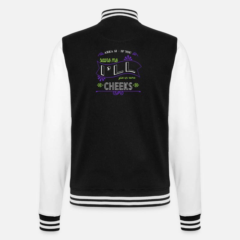 @zackiinnitbrahhh cadeau d’anniversaire - Veste Teddy - noir/blanc