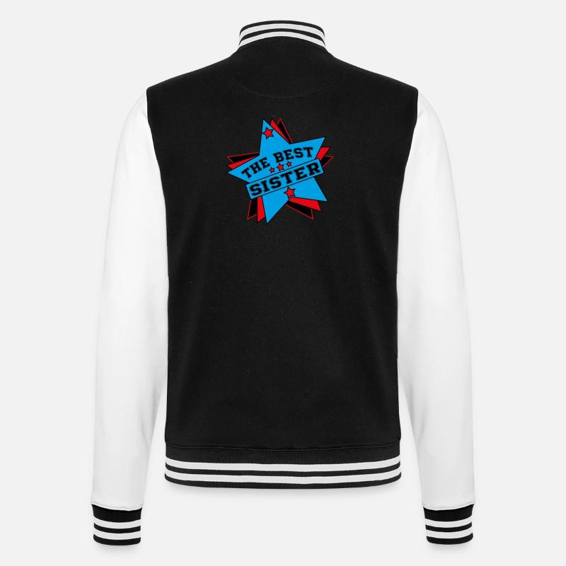 DIE BESTE SCHWESTER - College-Sweatjacke - Schwarz/Weiß