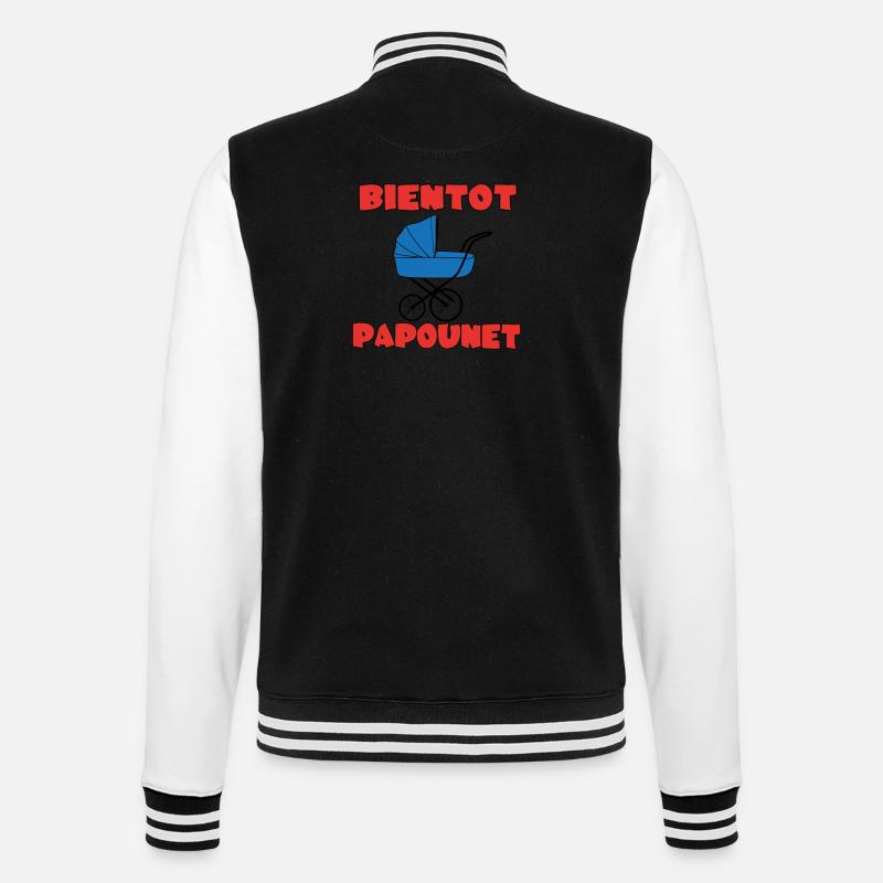 BALD DADDY - College-Sweatjacke - Schwarz/Weiß