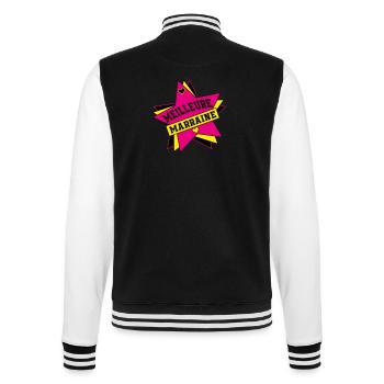 BESTE STORY - College-Sweatjacke - Schwarz/Weiß - Hinten - Marisol (170cm)