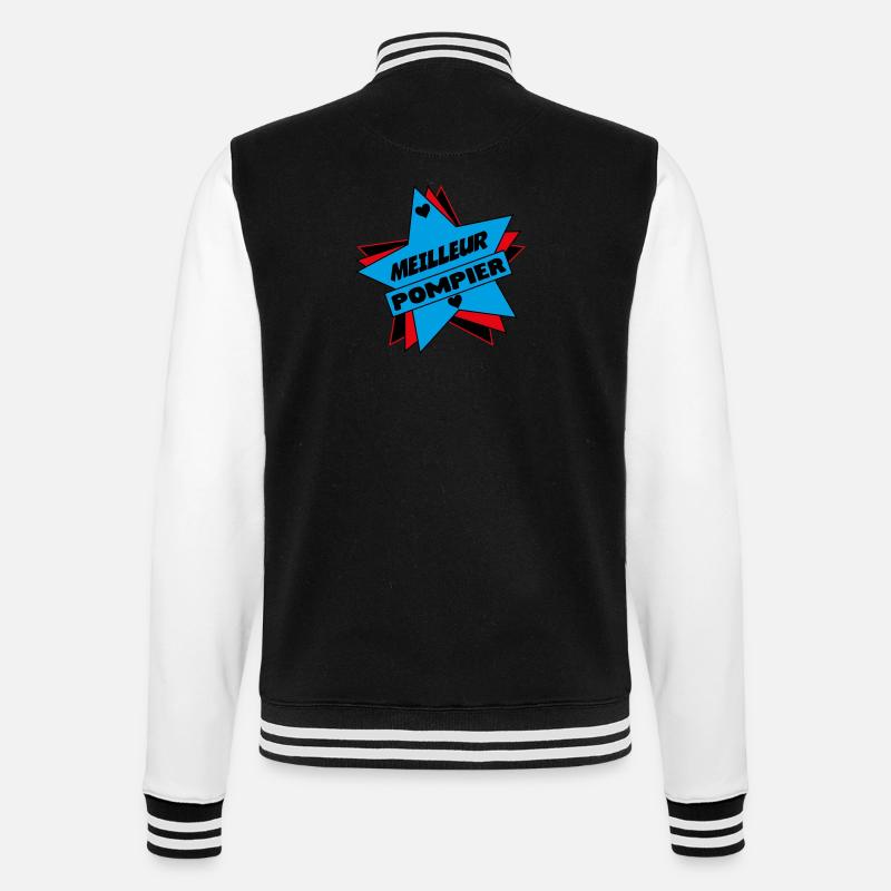 MEILLEUR POMPIER - Veste Teddy - noir/blanc