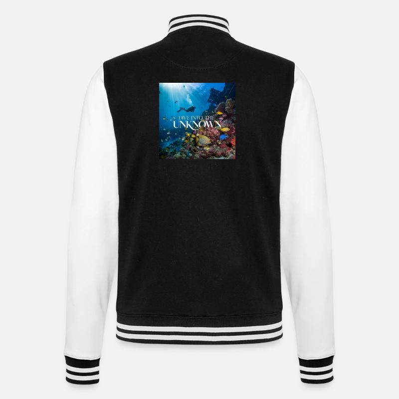Dive into the Unknown transformed - College-Sweatjacke - Schwarz/Weiß