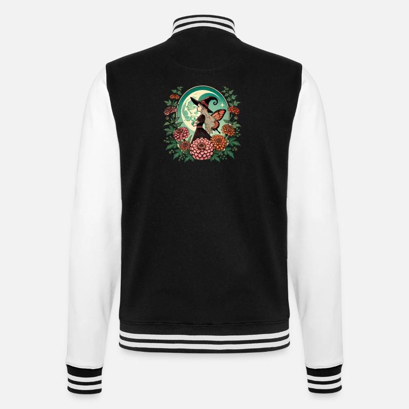 Fairy Witch - College Sweat Jacket - black/white