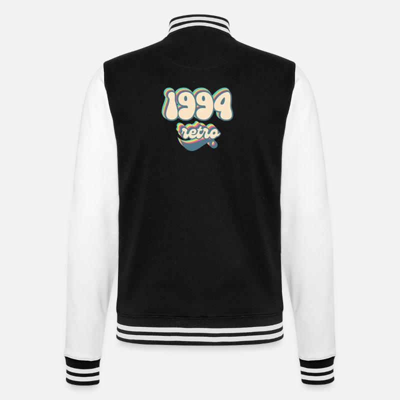 1994 retro idée cadeau - Veste Teddy - noir/blanc