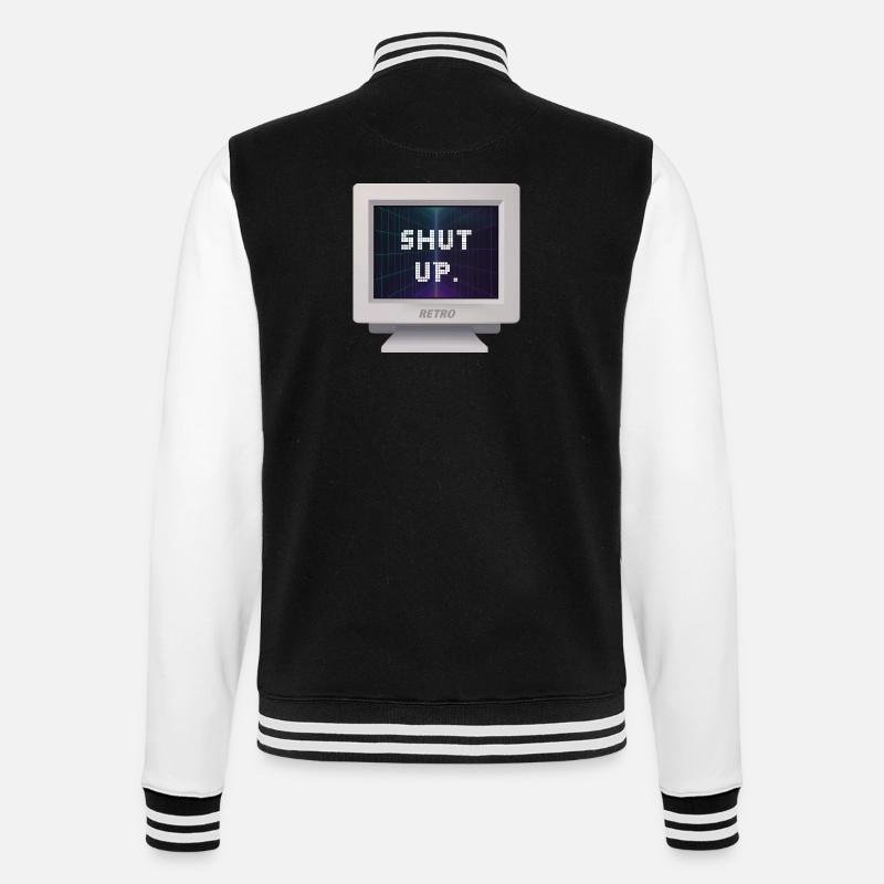 CRT Design - Shut Up - Veste Teddy - noir/blanc