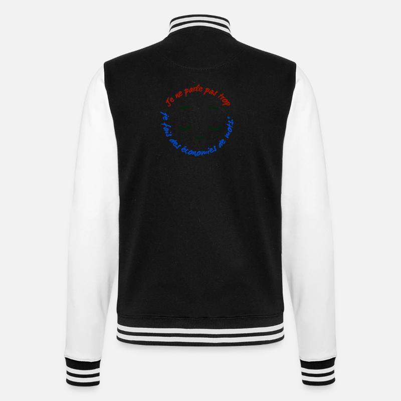 Je ne parle pas trop - Veste Teddy - noir/blanc