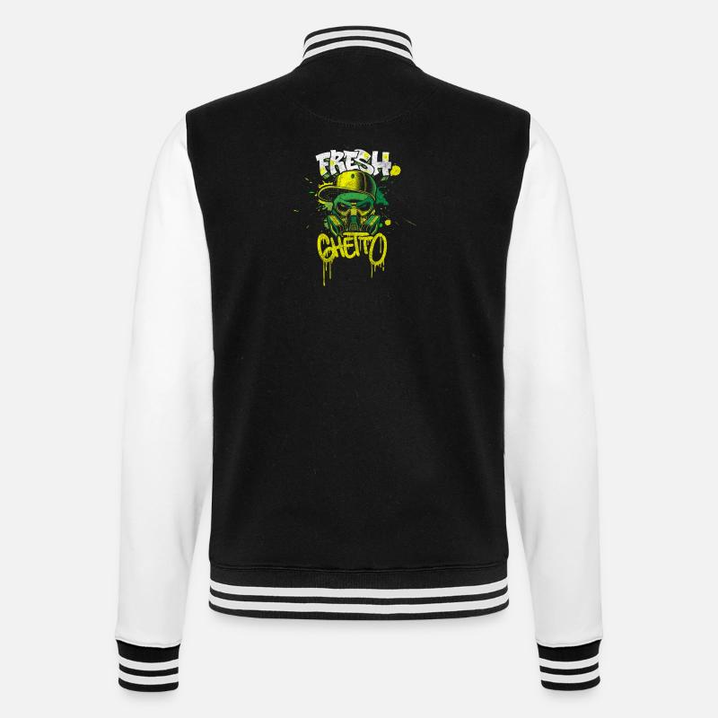 Graffiti Kunst Mode Auffällig - College-Sweatjacke - Schwarz/Weiß