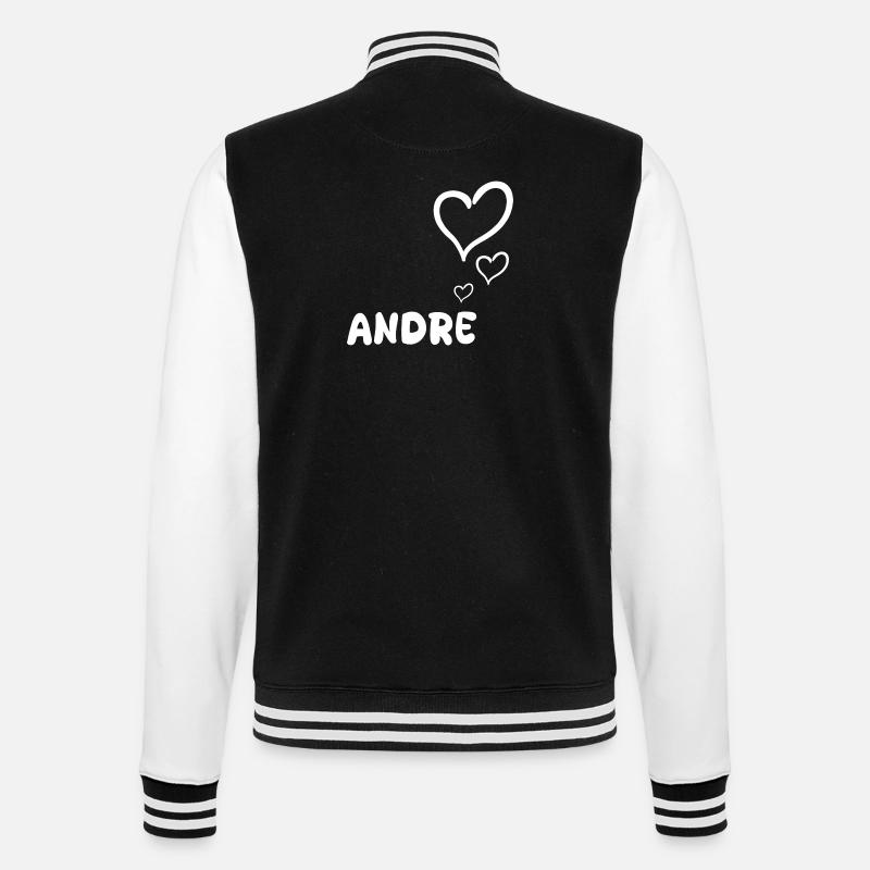 Cadeau pour André - Veste Teddy - noir/blanc