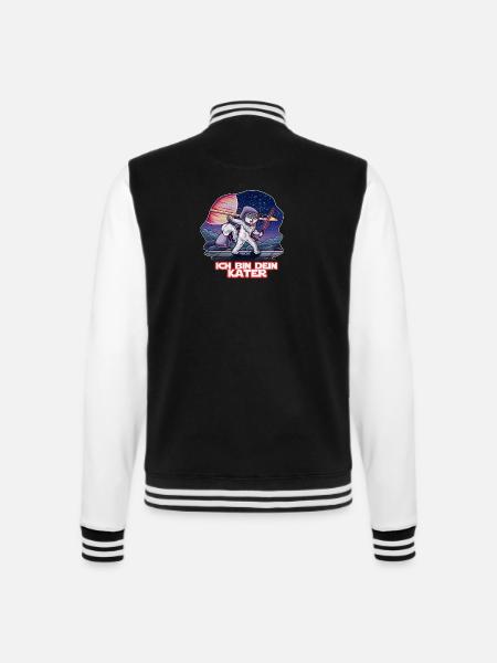 Ich bin dein Kater, Geschenk Katzenliebhaber - College-Sweatjacke - Schwarz/Weiß