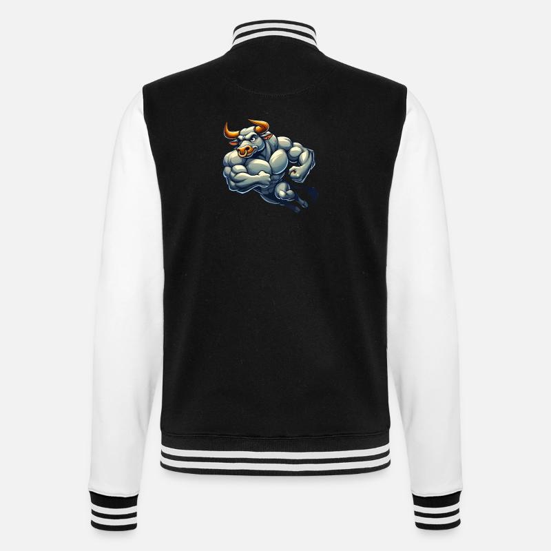 Taurus Comic - College Sweat Jacket - black/white