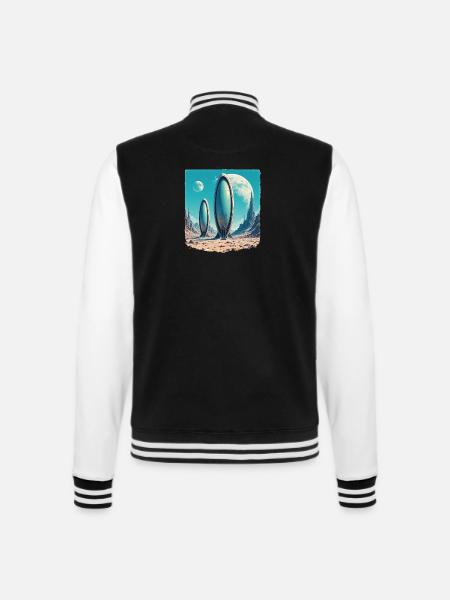 Space 1154353450 - College-Sweatjacke - Schwarz/Weiß