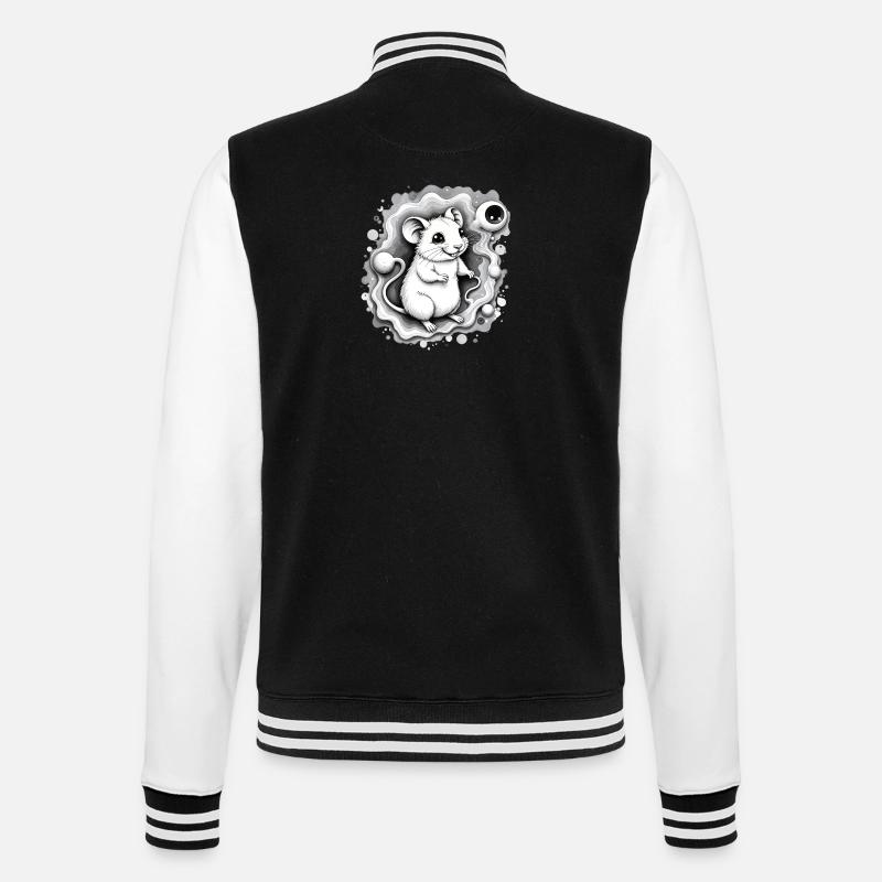 Hamster de l’espace - Veste Teddy - noir/blanc