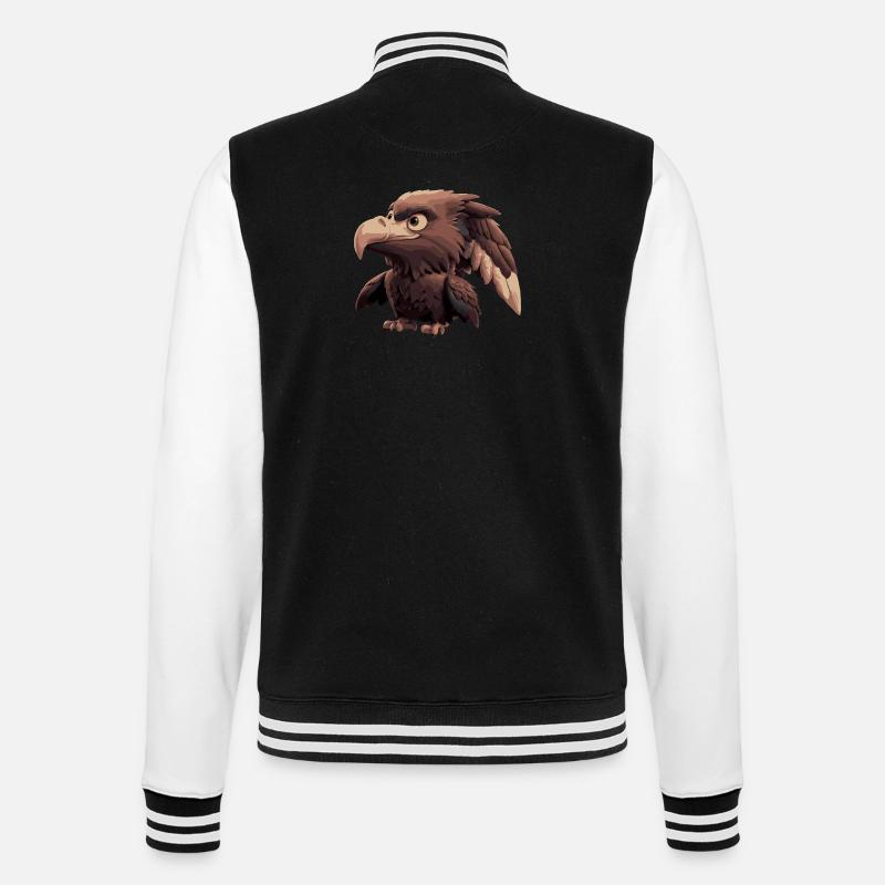 Bande dessinée Eagle - Veste Teddy - noir/blanc