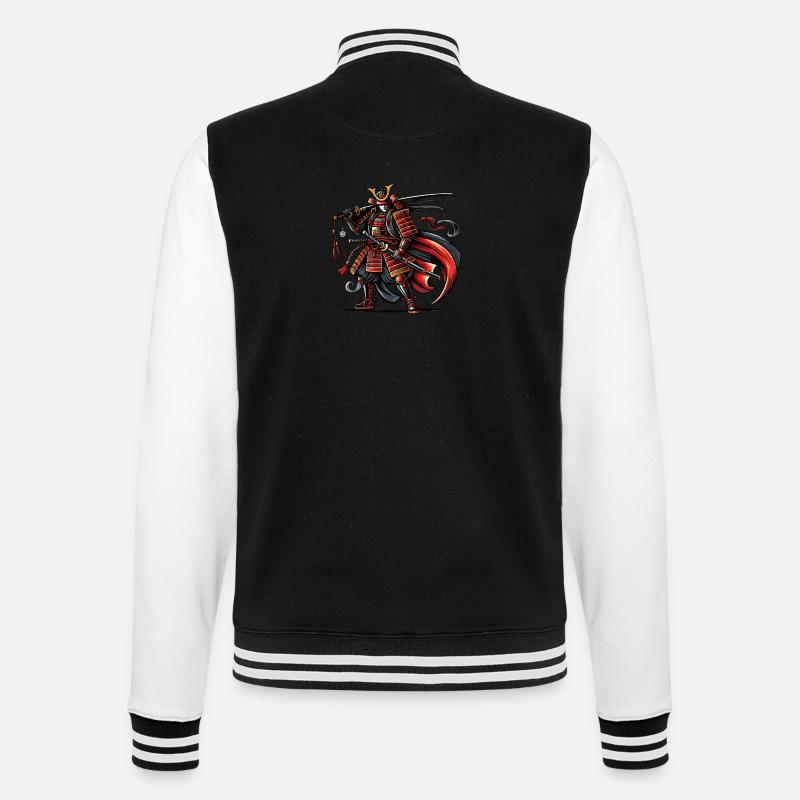 Samurai Comic - College Sweat Jacket - black/white