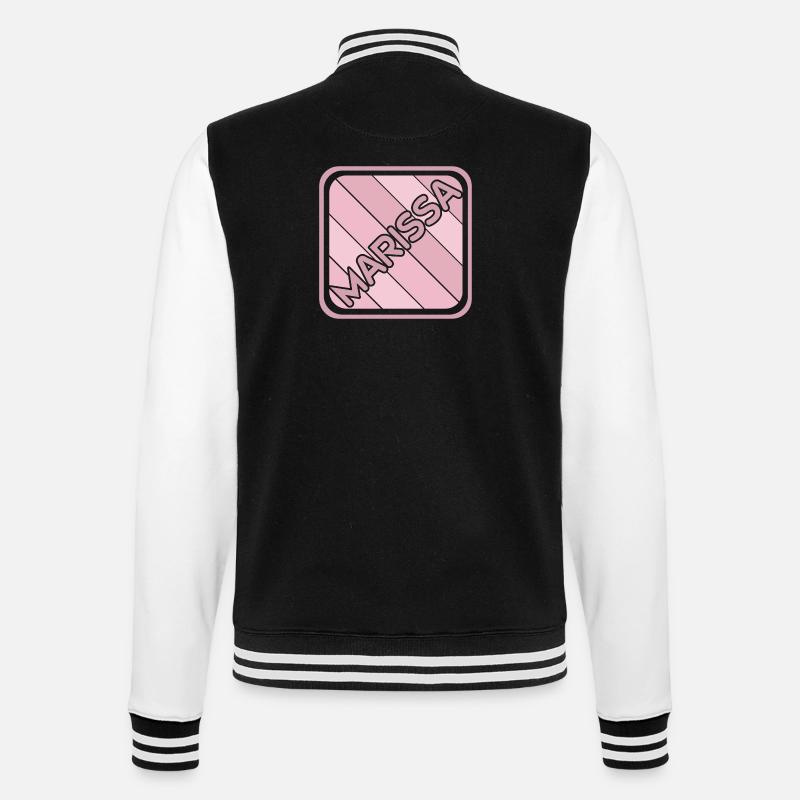 Marissa as a given name - College Sweat Jacket - black/white