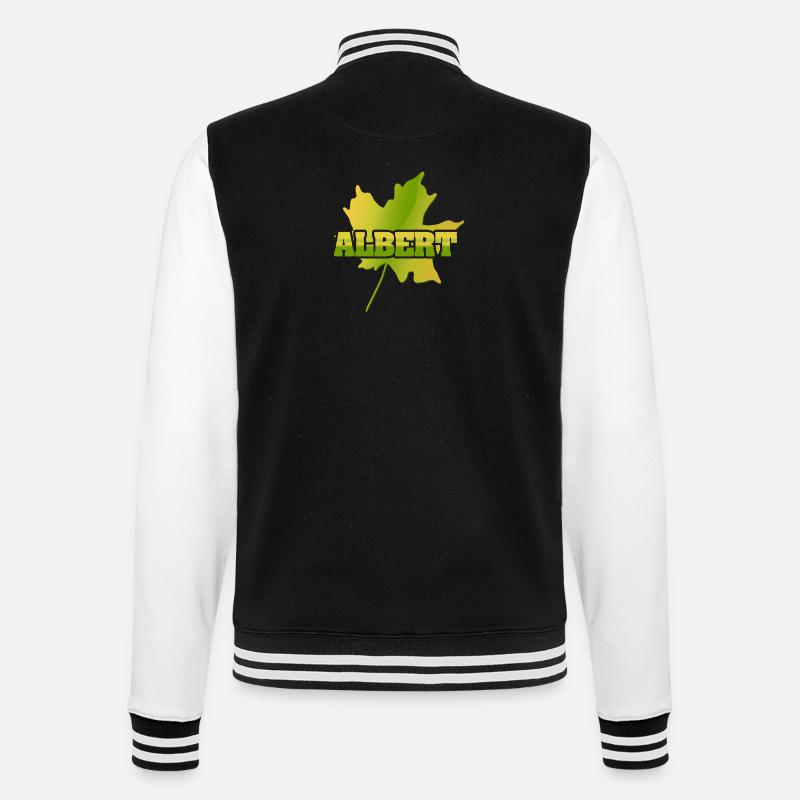 Albert Albert - College-Sweatjacke - Schwarz/Weiß
