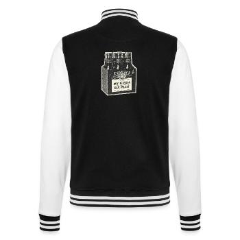 My Kinda Six Pack - College-Sweatjacke - Schwarz/Weiß - Hinten - Marisol (170cm)