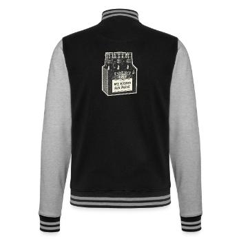 Mon Kinda Six Pack - Veste Teddy - noir/gris chiné - Dos - Marisol (170cm)