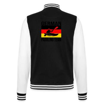 German Kayak Crew Shirt – Paddeln - College-Sweatjacke - Schwarz/Weiß - Hinten - Marisol (170cm)