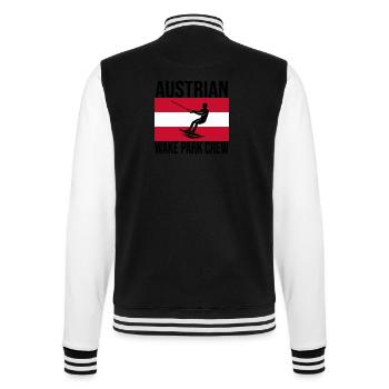 Austrian Wake Crew Wakeboard Shirt - College-Sweatjacke - Schwarz/Weiß - Hinten - Marisol (170cm)