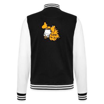 Horse Cute Pony Girl Female Girl Horse Girl - College Sweat Jacket - black/white - Back - Marisol (170cm)