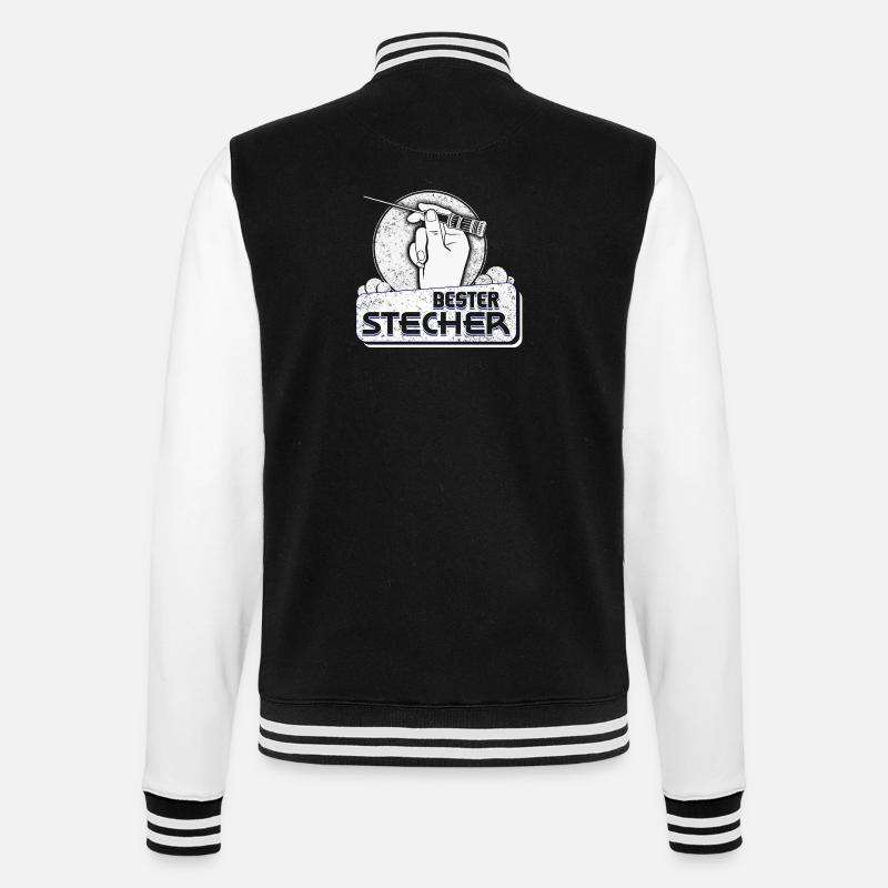 Bester Stecher Krankenpfleger - College-Sweatjacke - Schwarz/Weiß
