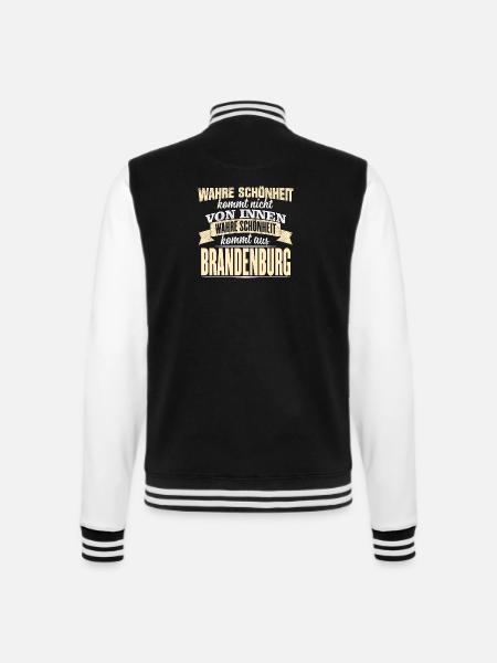 BRANDENBURG - Schönheit - College-Sweatjacke - Schwarz/Weiß