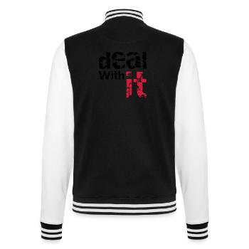deal with it - College-Sweatjacke - Schwarz/Weiß - Hinten - Marisol (170cm)