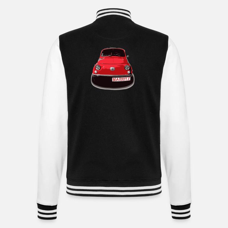 500 Biarritz - Veste Teddy - noir/blanc