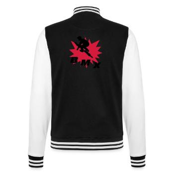 BMX - College-Sweatjacke - Schwarz/Weiß - Hinten - Marisol (170cm)